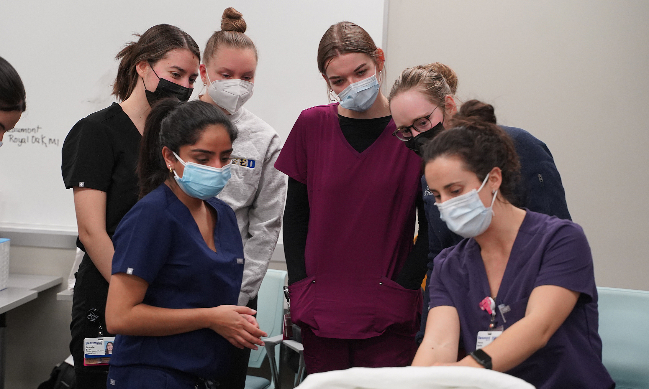 Clinical skills events help prep OUWB med students for next steps